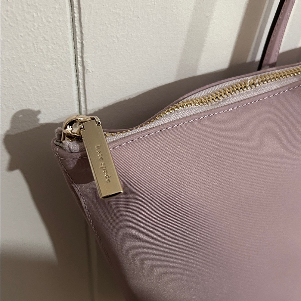 Kate Spade Kitt Nylon Medium Tote Bag in Lavender Smoke NWT - Picture 5 of 10